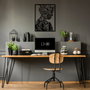 Wallity Tree Man - Model 319 Escultura de pared de metal negra